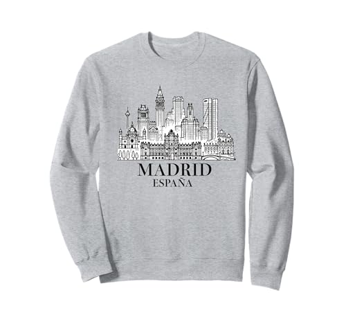 Souvenir aus Madrid Spanien Skyline Männer Frauen España Urlaub Sweatshirt von Madrid Spain Souvenir Skyline