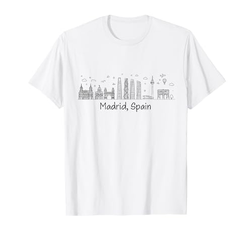 Souvenir aus Madrid Spanien Skyline Männer Frauen España Urlaub T-Shirt von Madrid Spain Souvenir Skyline
