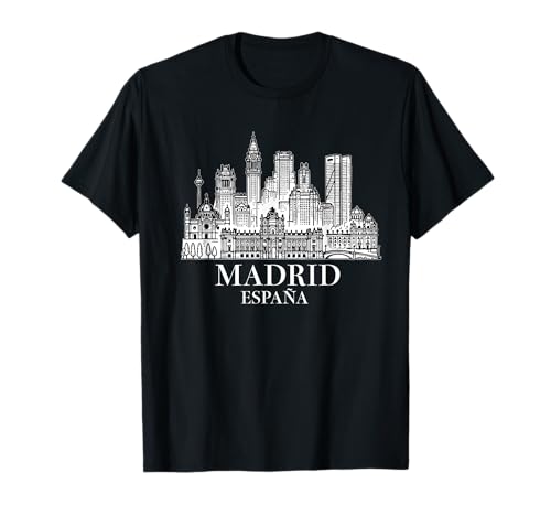 Souvenir aus Madrid Spanien Skyline Männer Frauen España Urlaub T-Shirt von Madrid Spain Souvenir Skyline