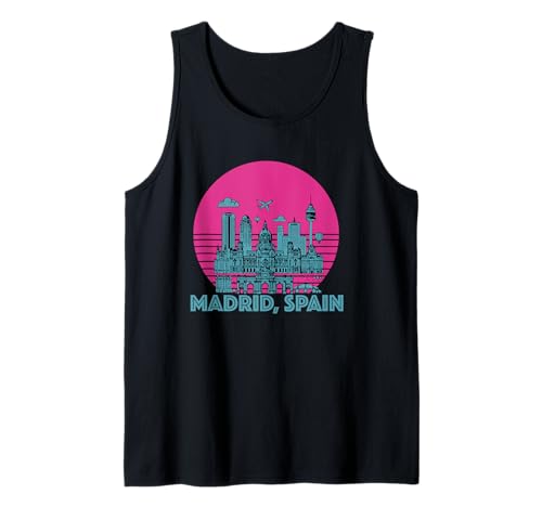 Souvenir aus Madrid Spanien Skyline Männer Frauen España Urlaub Tank Top von Madrid Spain Souvenir Skyline