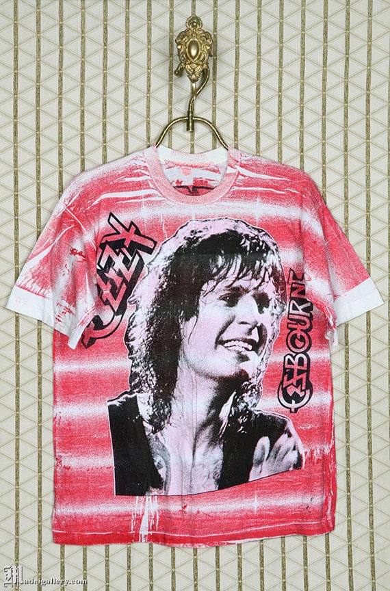 Ozzy, Motörhead Vintage Seltenes T-Shirt Konzert Black Sabbath Ozzy Osbourne Randy Rhoads Groß Über Bedrucken Mosquitohead Stil von Madrigallery
