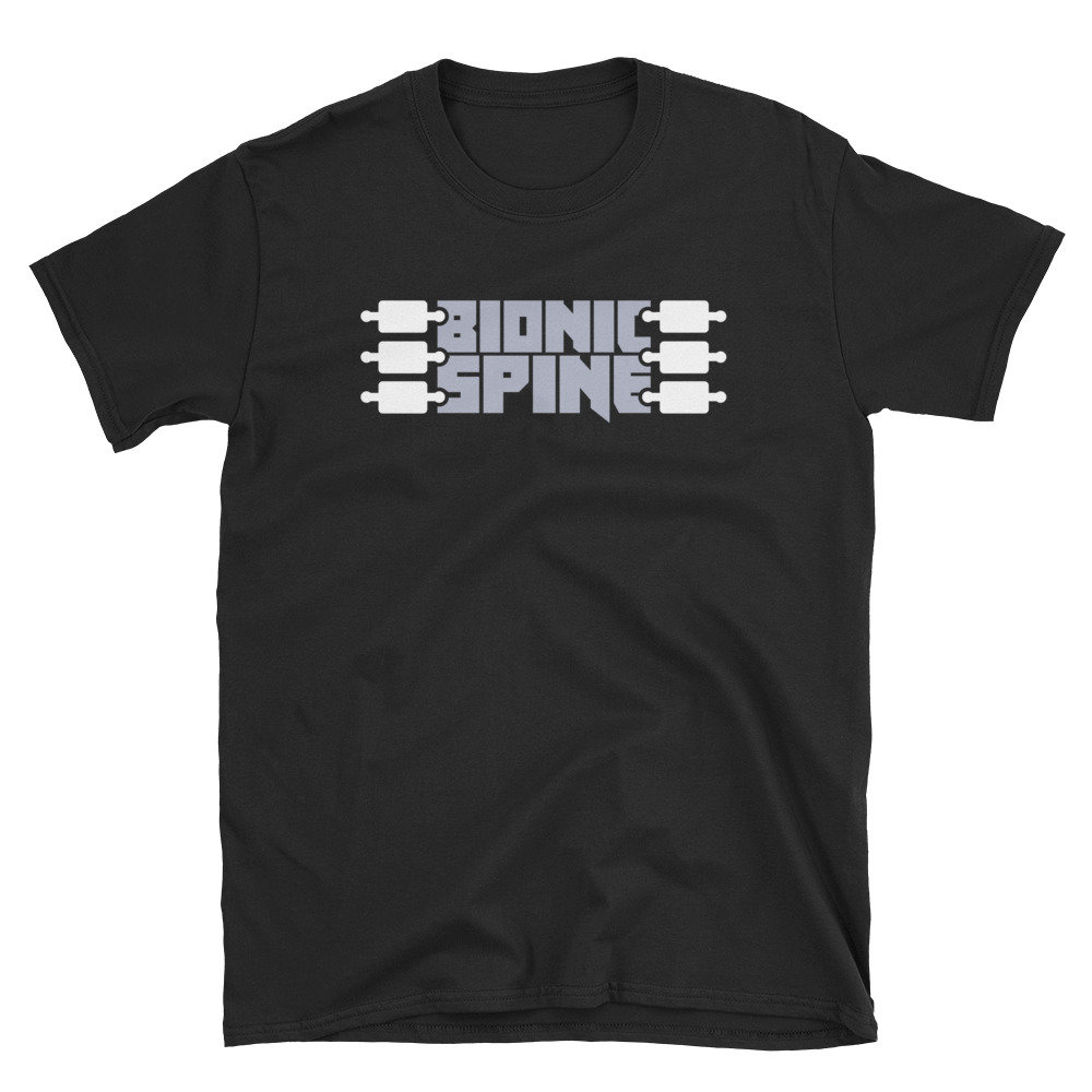 Lustige Spinal Fusion T-Shirt/Rückenchirurgie Bekommen Bald Geschenk | Unisex Fit - "Bionic Spine" von MadsTees