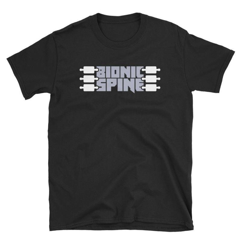 Lustige Spinal Fusion T-Shirt/Rückenchirurgie Bekommen Bald Geschenk | Unisex Fit - "Bionic Spine" von MadsTees