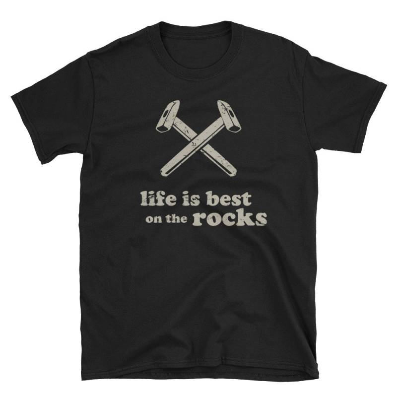 Rock Collecting Shirt/Funny Geology & Mineral Rockhound Gift For Geologists-"On The Rocks" | Unisex Rock Collecting Shirt/Funny Geology & Mineral Rockhound Gift For Geologists-"On The Rocks" | Unisex von MadsTees
