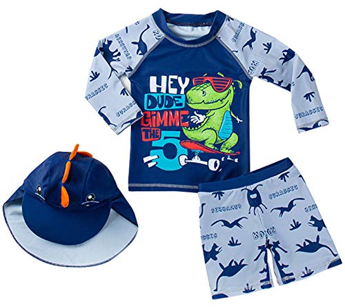 Maeau Bade-Set Baby Junge Uv-Schutz Badeanzug Bademode Cartoon Badebekleidung Schwimmbekleidung 3-6 Monate von Maeau