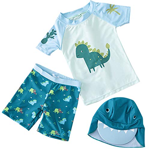 Maeau Bade-Set Baby Junge Uv-Schutz Badeanzug Bademode Cartoon Badebekleidung Schwimmbekleidung 6-9 Monate von Maeau