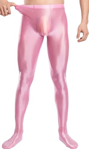 Maeau Herren-Strumpfhose, Ölglanz, glänzende Strümpfe, Wet-Look-Leggings, Fußhose, Nachtclub-Hose, M, L, XL, XXL, rose, M Maeau Herren-Strumpfhose, Ölglanz, glänzende Strümpfe, Wet-Look-Leggings, Fußhose, Nachtclub-Hose, M, L, XL, XXL, rose, M von Maeau