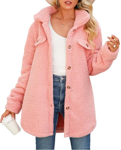 Maeau Kuscheljacke Damen Flauschig Sherpa Jacke Winter Plüschjacke Weich Teddyjacke Langarm Teddy Fleecejacke Revers Fleecejacke Casual Damen Jacke Warm Winterjacken für Damen XL Maeau Kuscheljacke Damen Flauschig Sherpa Jacke Winter Plüschjacke Weich Teddyjacke Langarm Teddy Fleecejacke Revers Fleecejacke Casual Damen Jacke Warm Winterjacken für Damen XL von Maeau