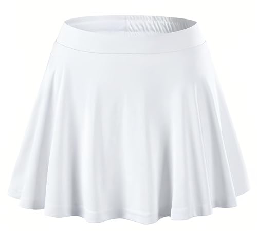 Maeau Mädchen Sportrock Kinder Schule Tennisrock Futter Stretch Laufenrock Schulmädchen Kurz Golfrock Eingebaut Shorts Plisseerock A Linie Sportliche Sommerrock für Yoga Trainieren 3XS 130-140 von Maeau