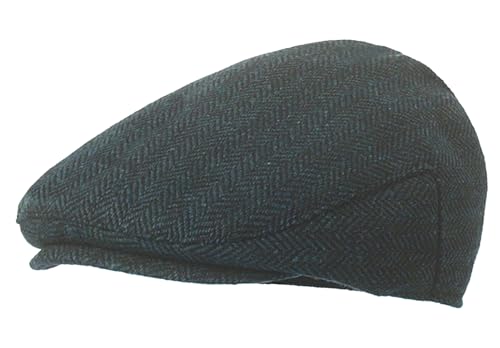 Maeau Schirmmütze Baby Jungen 12 24 Monate Schiebermütze Flach Neugeborene Marineblau Gatsby Barett Cap Tweed Mütze Irish Zeitungsjunge Kappe Newsboy Kleinkind Mädchen Flatcap 1 2 Jahre Baskenmütze von Maeau