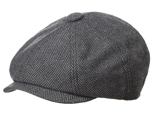 Maeau Schirmmütze Baby Jungen 24 36 48 Monate Schiebermütze Flach Kinder Mädchen Schwarz Grau Baskenmütze Gatsby Barett Cap Tweed Mütze Irish Zeitungsjunge Kappe Newsboy Bakerboy Flatcap 2 3 4 Jahre von Maeau