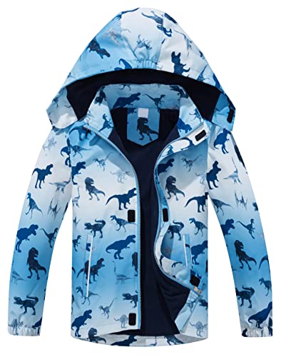 Maeau Softshelljacke Kinder Jungen Regenjacke Gefüttert Kinder Übergangsjacke Jungen Wasserdicht Wanderjacke Outdoorjacke Winddicht 98-152 (Farbe 1, 98-104) von Maeau