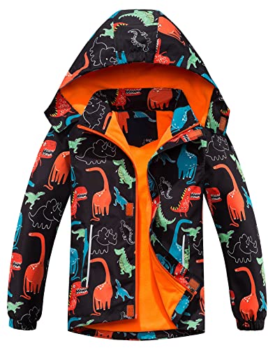 Maeau Softshelljacke Kinder Jungen Regenjacke Gefüttert Kinder Übergangsjacke Jungen Wasserdicht Wanderjacke Outdoorjacke Winddicht 98-152 (Farbe 2, 122-128) von Maeau