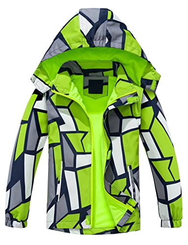 Maeau Softshelljacke Kinder Jungen Regenjacke Gefüttert Kinder Übergangsjacke Jungen Wasserdicht Wanderjacke Outdoorjacke Winddicht 98-152 (Farbe 3, 98-104) von Maeau