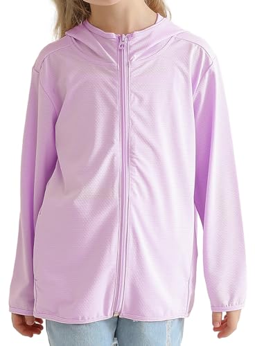 Maeau Sweatshirt Jungen Mädchen Sportshirt Langarm Sonnenschutz Trainingsjacke Atmungsaktiv Sport Activewear Kleinkinder Leichte Hoody Uv-Schutz Rash Guard Langarmshirt 11-12 J von Maeau