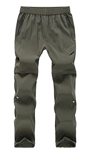 Maeau Trekkinghose Jungen Sommer Wanderhose Jungen Zip Off Outdoorhose Wasserdicht Kinder Softshellhose Lang Arbeitshose Freizeithose Funktionshose Wasserdicht Zip Off Hose Jungen Trekking von Maeau