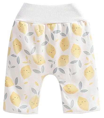 Maeau Windelhose Kinder Mädchen Jungen 2 3 Jahre Trainingshose Baby Töpfchen Waschbar Lernhose Wasserdicht Baumwolle Gelb Windelunterwäsche Kleinkind Hosen Saugfähige Trainingswindelhose Hohe Taille von Maeau