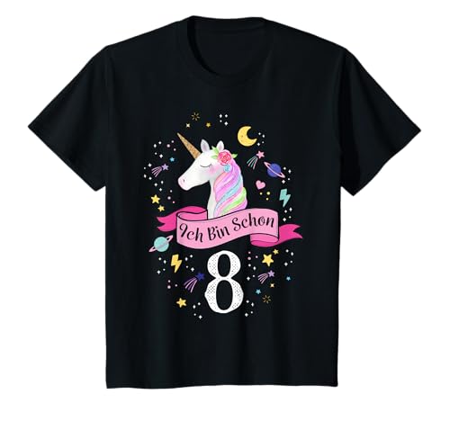 8 Geburtstag Geschenk 8 Jahre Mädchen Einhorn T-Shirt 8 Geburtstag Geschenk 8 Jahre Mädchen Einhorn T-Shirt von Mädchen 8 Jahre Einhorn Geburtstag Geschenk