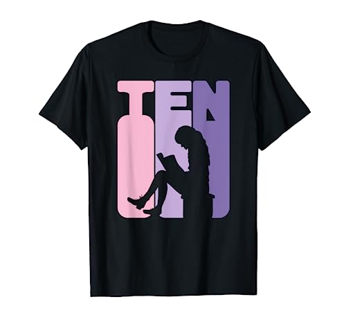 10. Geburtstag Bücherwurm Bücher Fan Mädchen 10 Jahre T-Shirt 10. Geburtstag Bücherwurm Bücher Fan Mädchen 10 Jahre T-Shirt von Mädchen Geburtstag Geschenke Leseratten Bücherwurm