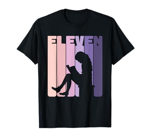 11. Geburtstag Bücherwurm Bücher Fan Mädchen 11 Jahre T-Shirt 11. Geburtstag Bücherwurm Bücher Fan Mädchen 11 Jahre T-Shirt von Mädchen Geburtstag Geschenke Leseratten Bücherwurm