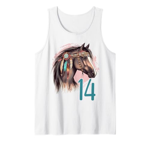 14 Geburtstag Pferd Reiten Pferdemächen 14 Jahre Mädchen Tank Top 14 Geburtstag Pferd Reiten Pferdemächen 14 Jahre Mädchen Tank Top von Mädchen Geburtstage Pferd Stall Reiten by mintas