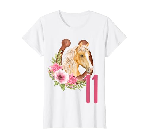 Elf Pferd Pferdemädchen 11 Geburtstag Mädchen 11 Jahre alt T-Shirt Elf Pferd Pferdemädchen 11 Geburtstag Mädchen 11 Jahre alt T-Shirt von Mädchen Geburtstage Pferd Stall Reiten by mintas