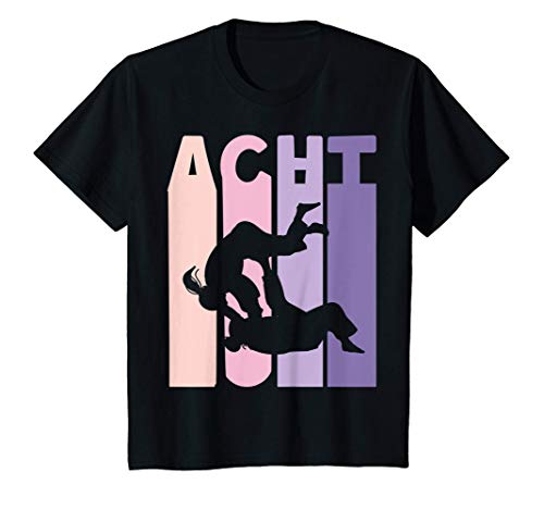 Kinder 8. Geburtstag Geschenk Judo Retro Judoka Mädchen T-Shirt Kinder 8. Geburtstag Geschenk Judo Retro Judoka Mädchen T-Shirt von Mädchen Geburtstagsgeschenke Judo Kampfsport