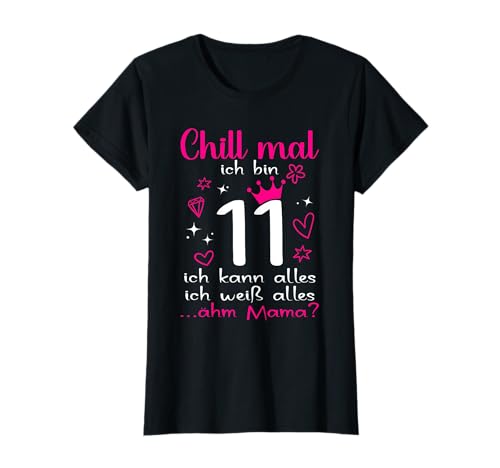 11 Geburtstag Mädchen 11 Jahre T-Shirt von Mädchen Geschenke 11 Jahre 11 Geburtstag Mädchen
