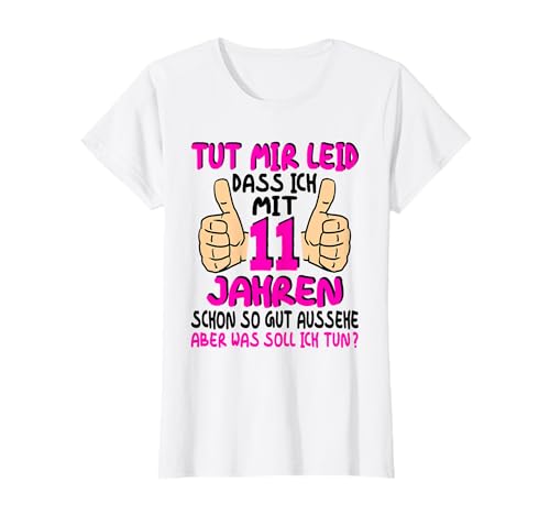 11 Geburtstag Mädchen 11 Jahre T-Shirt von Mädchen Geschenke 11 Jahre 11 Geburtstag Mädchen