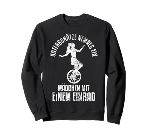 Einrad Fahren Mädchen Mädels Girls Vintage Sweatshirt Einrad Fahren Mädchen Mädels Girls Vintage Sweatshirt von Mädchen Girls Einrad Tricks