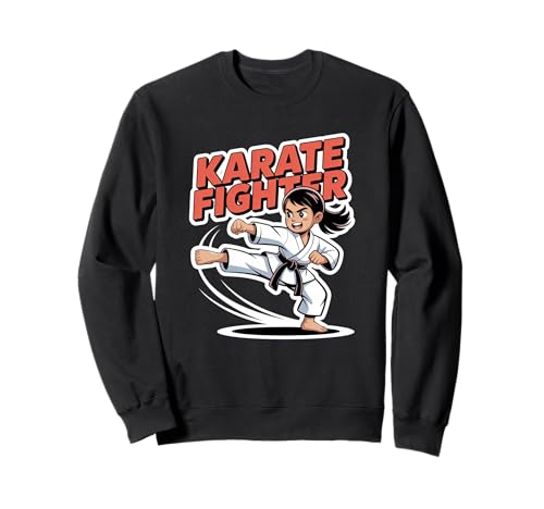 Karate Kampf Kampfsport Mädchen Sweatshirt Karate Kampf Kampfsport Mädchen Sweatshirt von Mädchen Karate Geschenk - Karate Girl Shirt