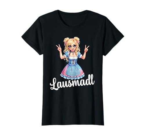 Lausmadl Shirt Kinder Ersatz Tracht Damen Dirndel Kostüm T-Shirt Lausmadl Shirt Kinder Ersatz Tracht Damen Dirndel Kostüm T-Shirt von Mädchen Trachtenshirt bayrisches Madl Bluse
