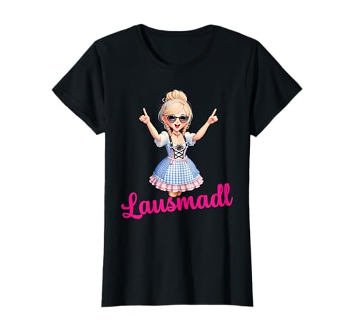 Lausmadl Shirt Kinder Ersatz Tracht Damen Dirndel Kostüm T-Shirt Lausmadl Shirt Kinder Ersatz Tracht Damen Dirndel Kostüm T-Shirt von Mädchen Trachtenshirt bayrisches Madl Bluse