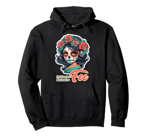 Mädchen mit Zuckerschädel Traditionell - Katastrophe FEE Pullover Hoodie von Mädchen mit Zuckerschädel - Katastrophe FEE
