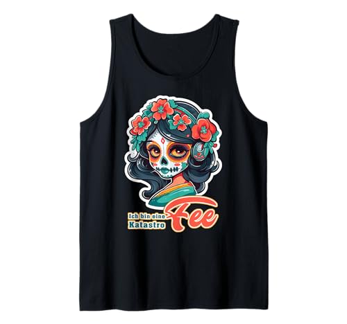 Mädchen mit Zuckerschädel Traditionell - Katastrophe FEE Tank Top Mädchen mit Zuckerschädel Traditionell - Katastrophe FEE Tank Top von Mädchen mit Zuckerschädel - Katastrophe FEE