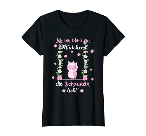 Eule Schaukeln Mädchen T-Shirt Eule Schaukeln Mädchen T-Shirt von Mädchen & Nachteule Geschenk