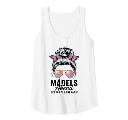 Damen Mädelsabend Besser Als Therapie Freundinnen Party Tank Top von Mädelsabend Mädels Abend Lustige Zicken Party