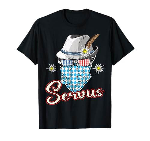 Servus Trachten Herren Bayern Passend für Oktoberfest Kostüm T-Shirt Servus Trachten Herren Bayern Passend für Oktoberfest Kostüm T-Shirt von Männer Ersatztracht Lausbua Servus Bayern & Tirol