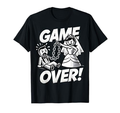 Poltern Bräutigam T-Shirt JGA Männer Junggesellenabschied T-Shirt Poltern Bräutigam T-Shirt JGA Männer Junggesellenabschied T-Shirt von Männer JGA T-Shirt Bräutigam Game over