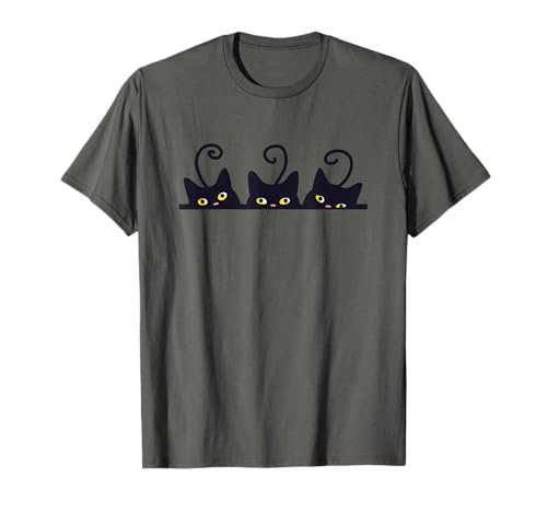 3 Schwarze Katzen Süßes Katzenliebhaber Damen Herren Katze T-Shirt 3 Schwarze Katzen Süßes Katzenliebhaber Damen Herren Katze T-Shirt von Männer & Frauen Katzen Co.
