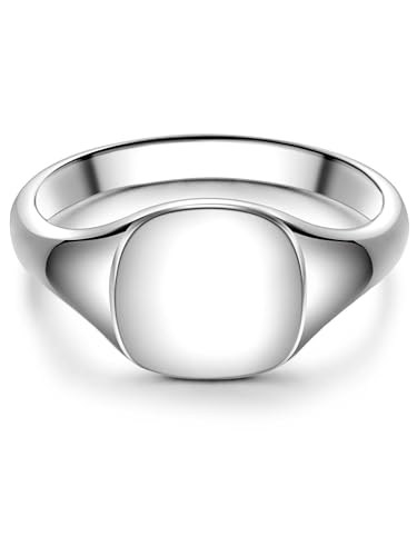 Männerglanz Herren Ring aus 925/- Sterling Silber rhodiniert Siegelring von Männerglanz