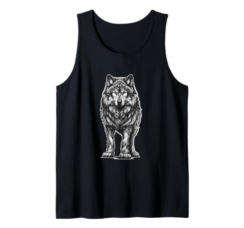 mystisch Wolf Wölfe Waldbewohner Märchen Märchenfigur Kinder Tank Top von Märchenfigur Märchen Kinder
