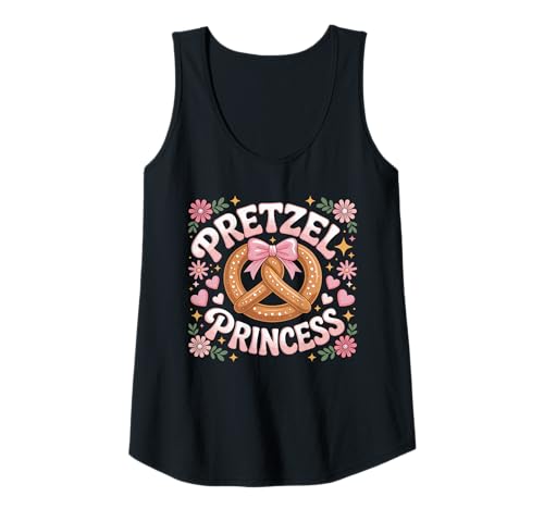 Damen Pretzel Princess Brezel Herz Blumen Tank Top Damen Pretzel Princess Brezel Herz Blumen Tank Top von Märchenhafte Brezel Königin Kleidung