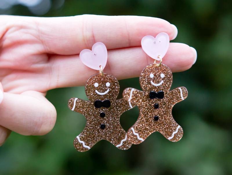 Lebkuchenmann Lebkuchen Lebkuchenmännchen Ohrringe von MaerchenhafteWaren