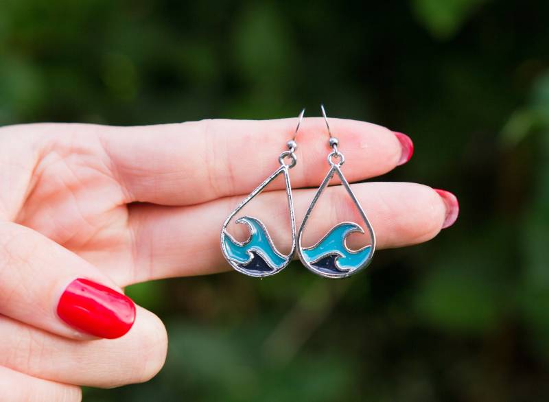 Maritime Ohrringe Wellen von MaerchenhafteWaren