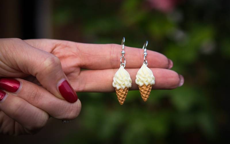 Softeis Ohrringe Oder Kette von MaerchenhafteWaren