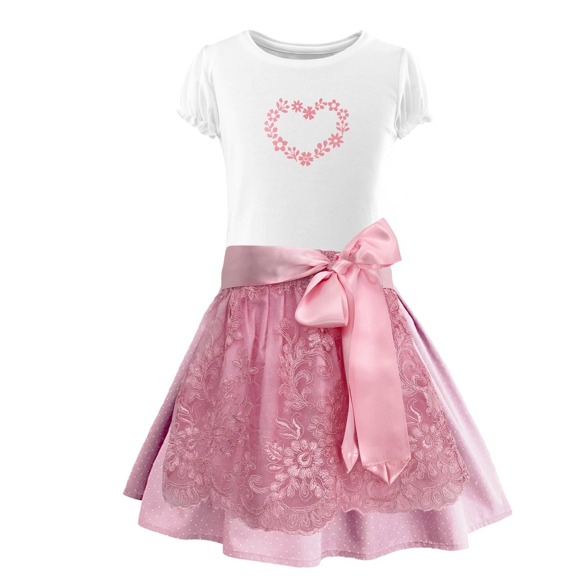 Mädchen Dirndl "Princess" Rosa von Maerchenkaufhaus