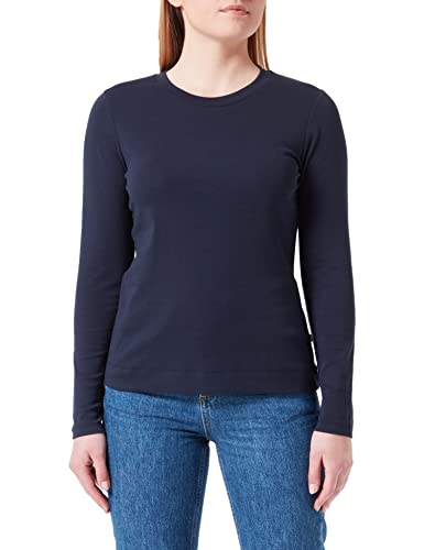 Maerz Damen Basic Baumwolle Longsleeve 1 Arm, Navy, 38 EU von Maerz