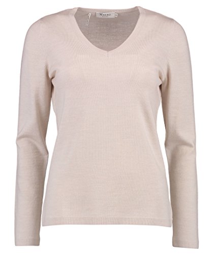 Maerz Damen Pullover 300000, Gr. 44, Beige (Powder 132) von Maerz