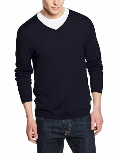 Maerz Herren 403800 Pullover, Blau (Navy 399), Large (Herstellergröße: 52) von Maerz